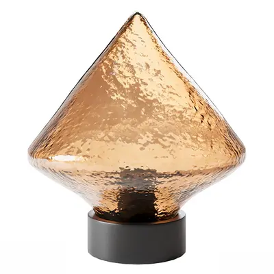 Hammered Glass Cone Table Lamp 3d model