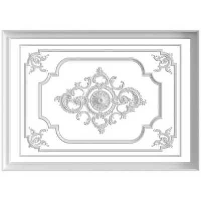 Ornate Ceiling Medallion 3d model
