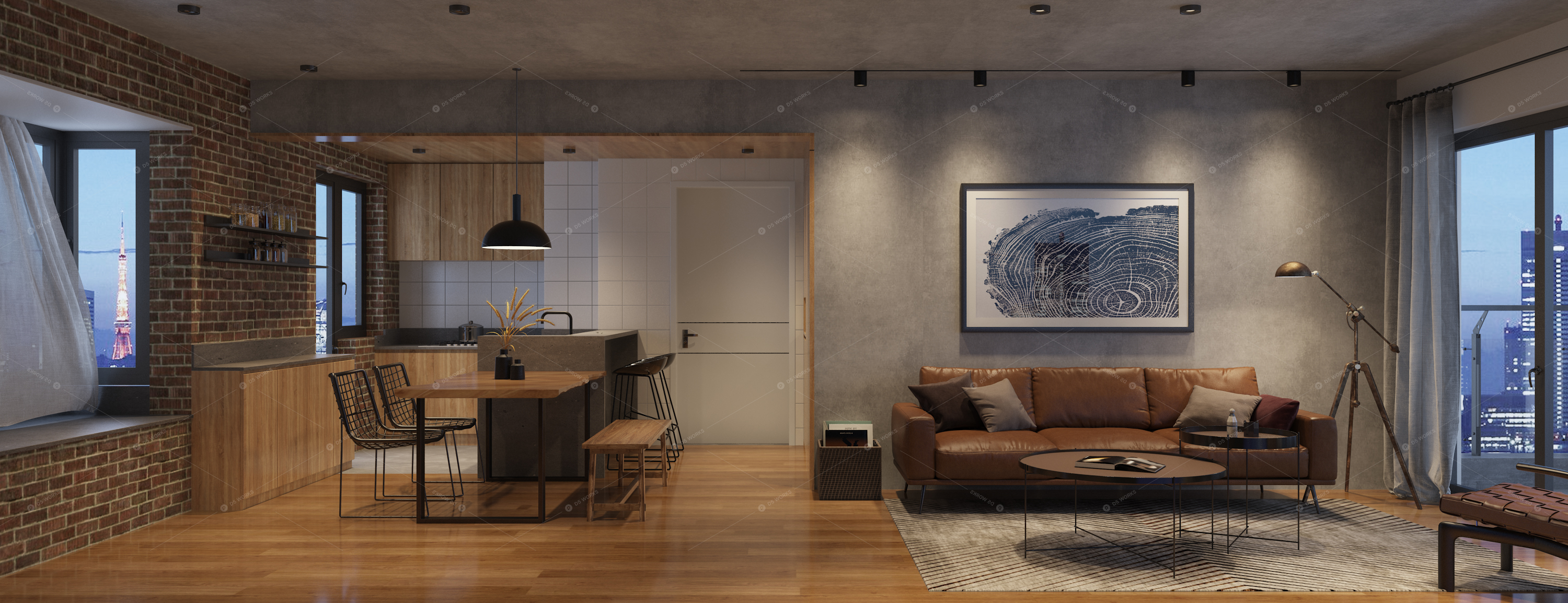 Living & Dining Rooms 3D Models 4