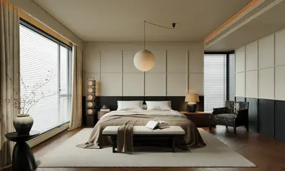 Mid-Century Modern Home Bedroom