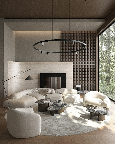 Italian Villa Living Room