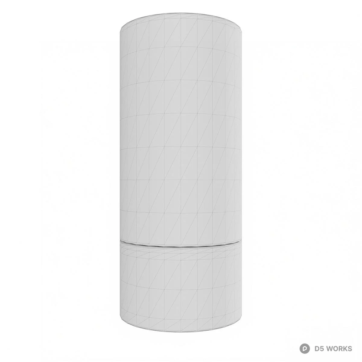Matte Black Cylindrical Downlight 3d model thumbnail 5