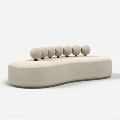 Organic Shape Modular Sofa 3d model