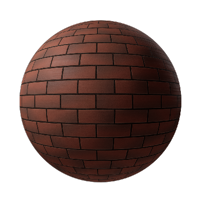 Wall Tile Brick wall with red gradient