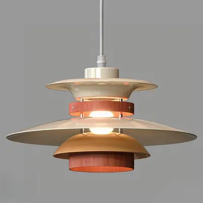 Mid Century Modern Layered Pendant Light 3d model