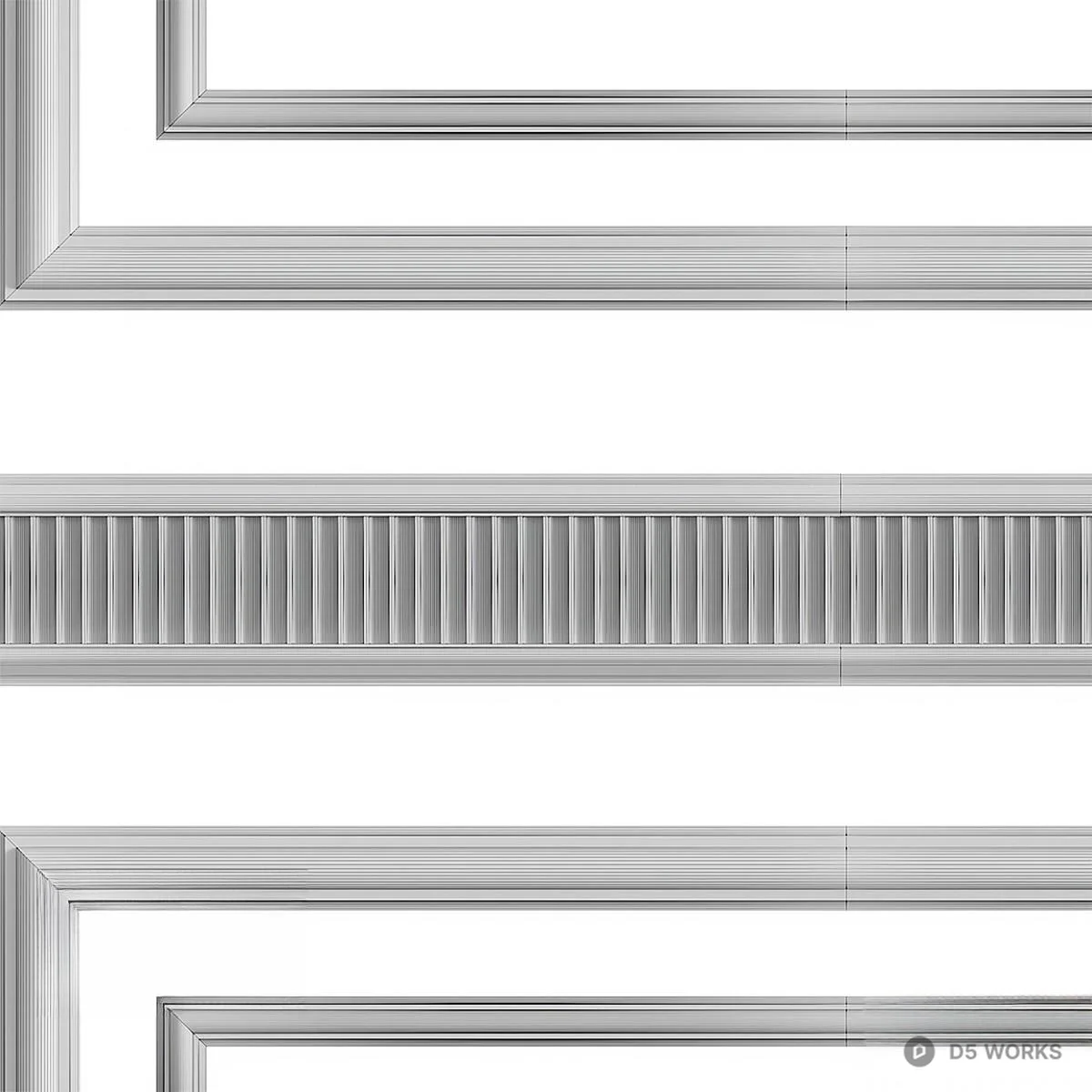 Classic Panel Molding 3d model thumbnail 2
