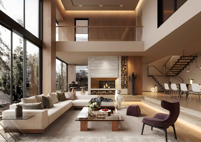 Modern Villa Living Room